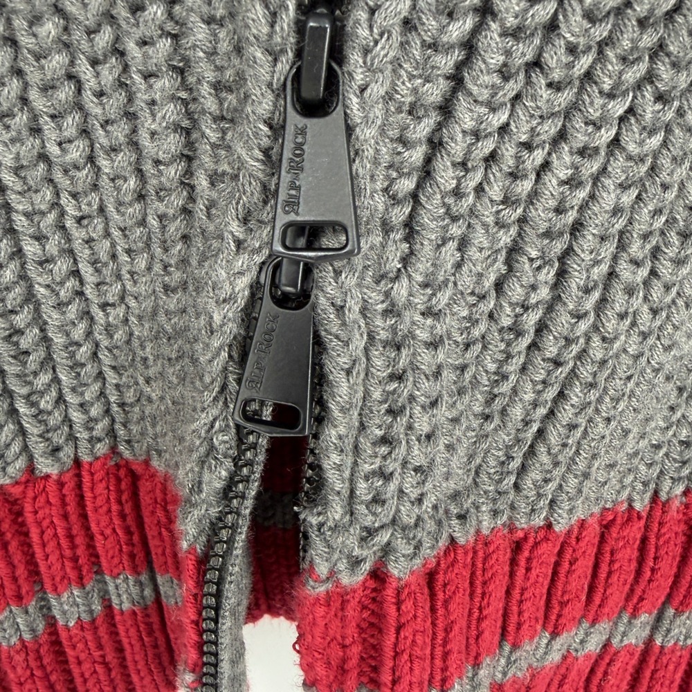 Alp N Rock Women XL Full Zip Chunky Knit Cardigan Sweater Organic Cotton Blend - Picture 8 of 8